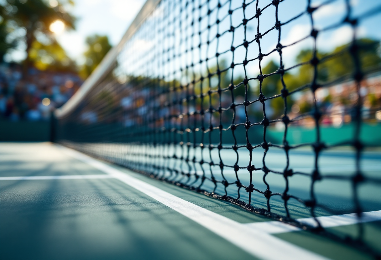 Daniil Medvedev in azione a Indian Wells 2023