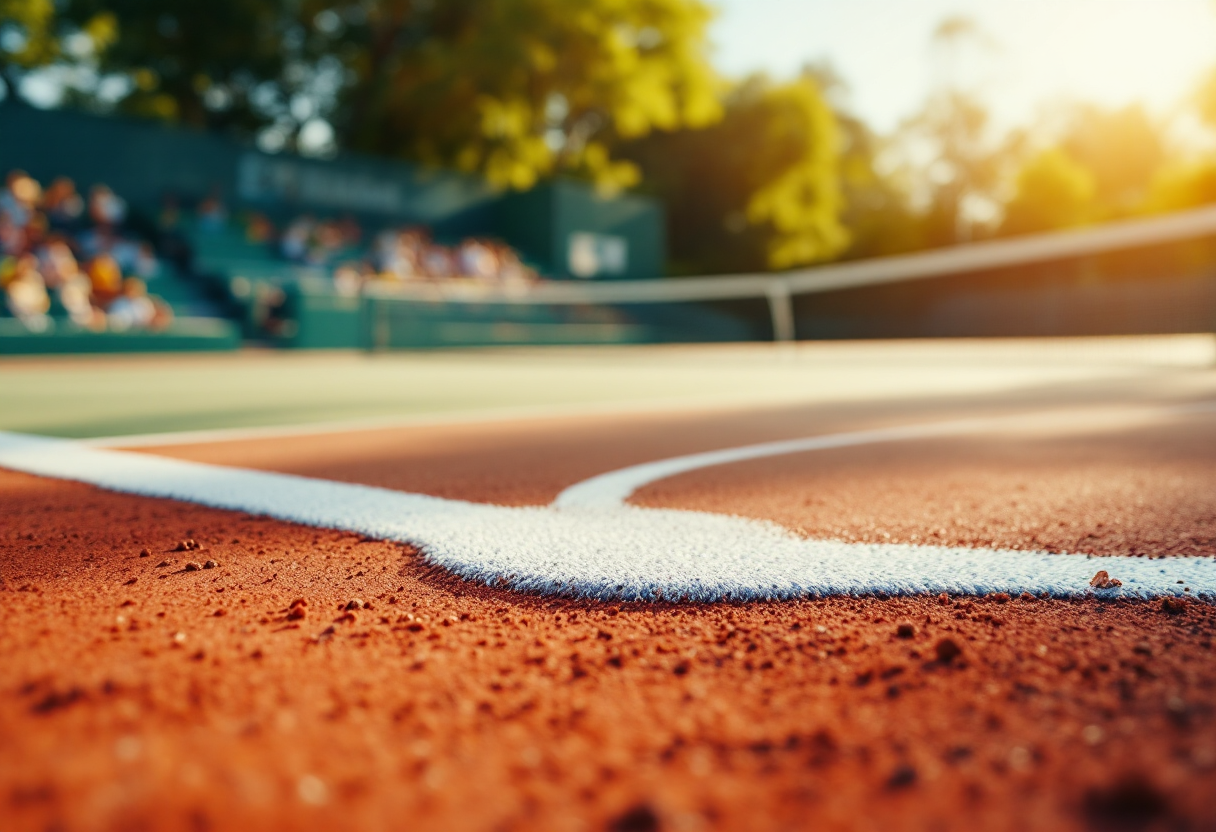 Novak Djokovic in azione al Mutua Madrid Open 2023