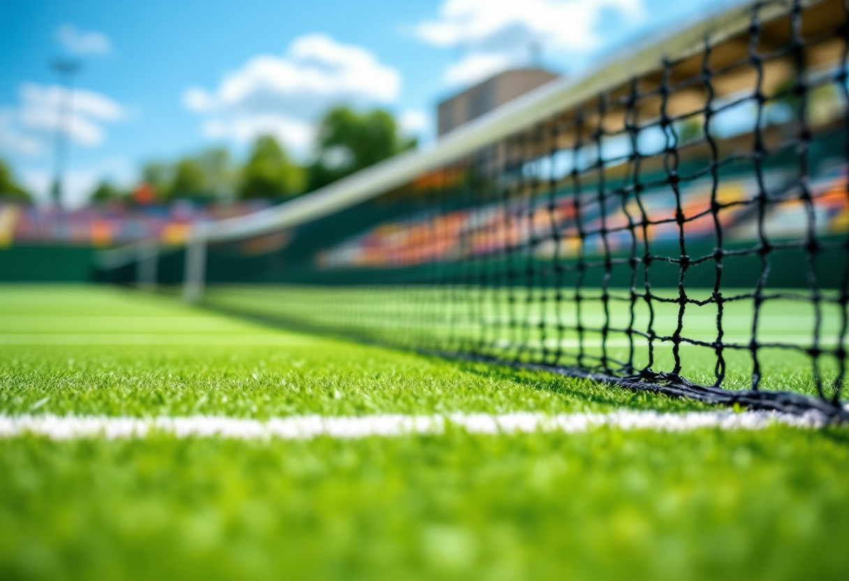 Elisabetta Cocciaretto durante il WTA 1000 di Indian Wells