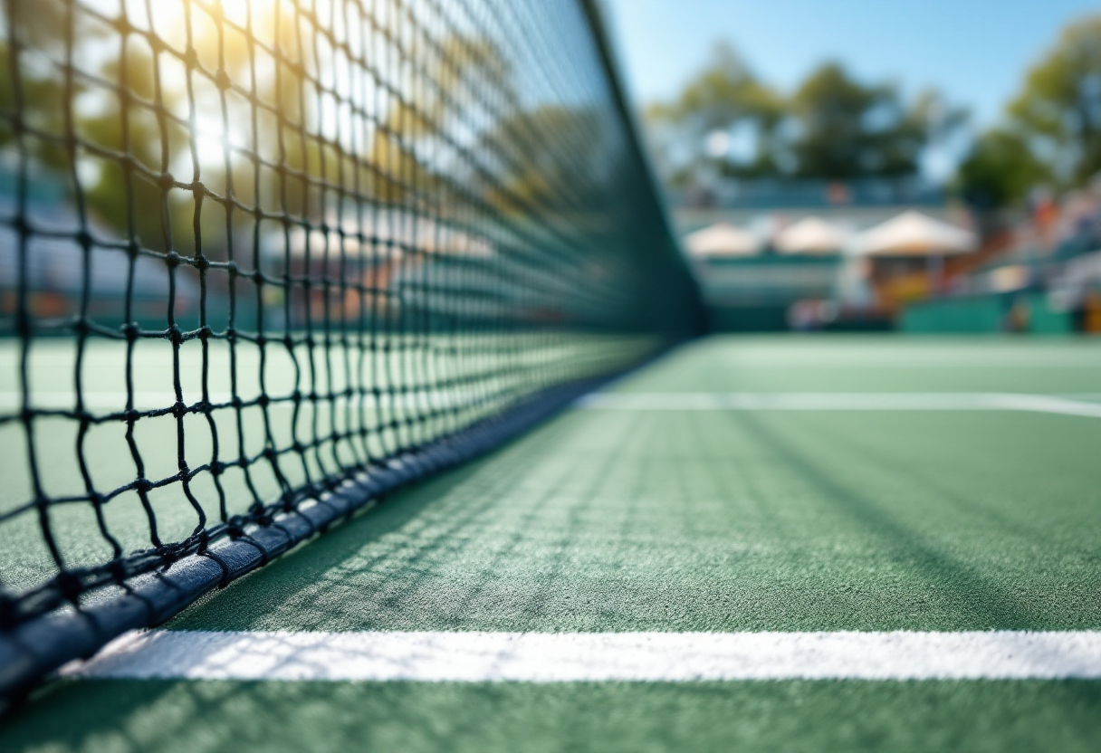 Federico Cinà esulta dopo la vittoria nel circuito ATP