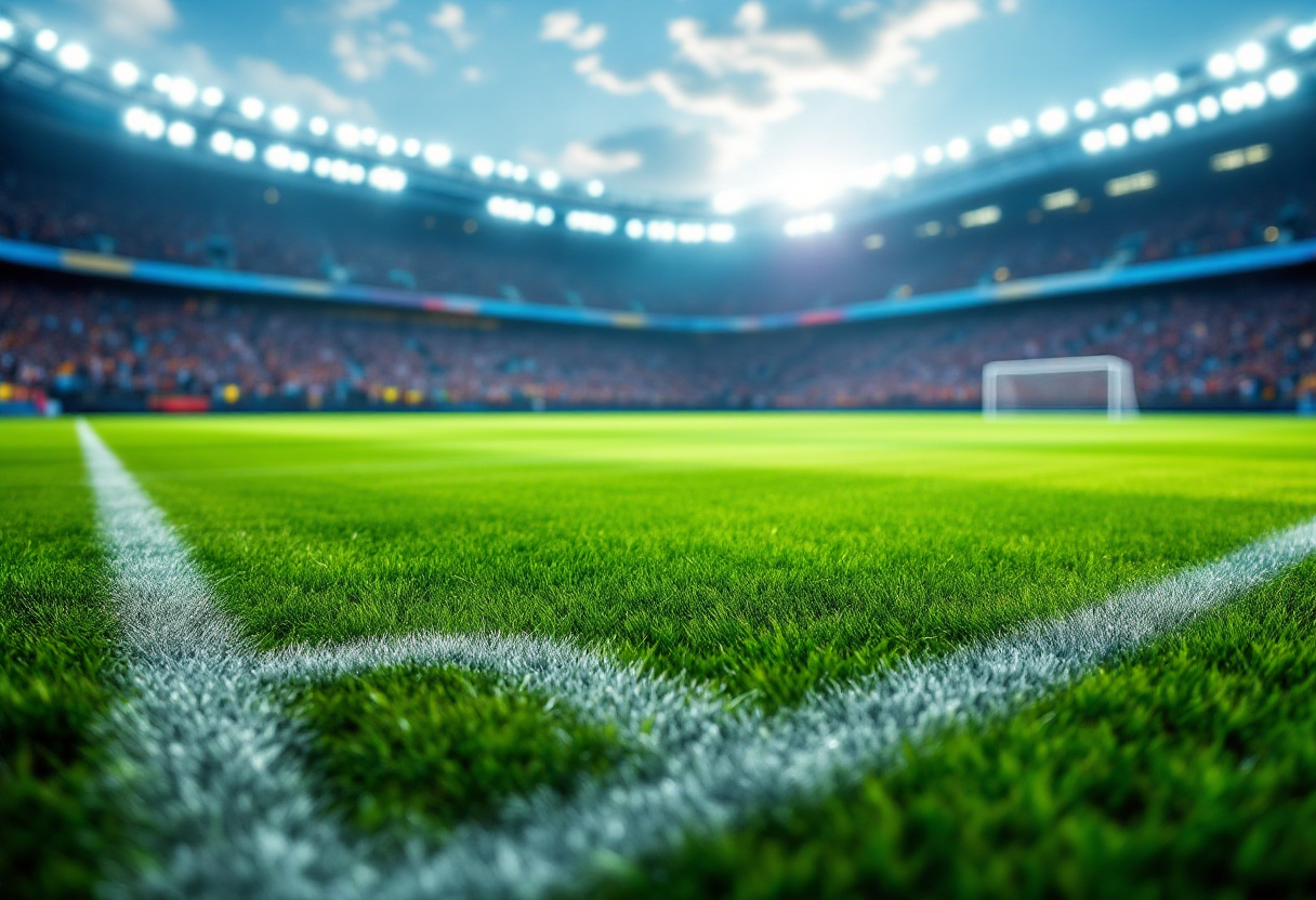 Feyenoord e Inter in campo durante la Champions League