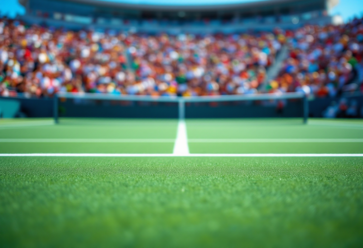 Gael Monfils celebra la sua vittoria al Miami Open