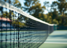 Giovani tennisti emergenti in campo durante una partita