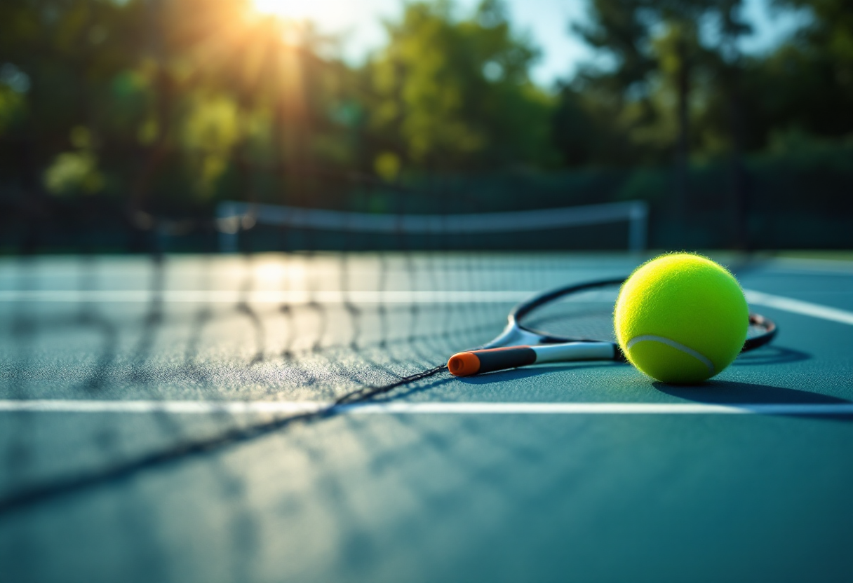 Giovani tenniste emergenti in azione sul campo