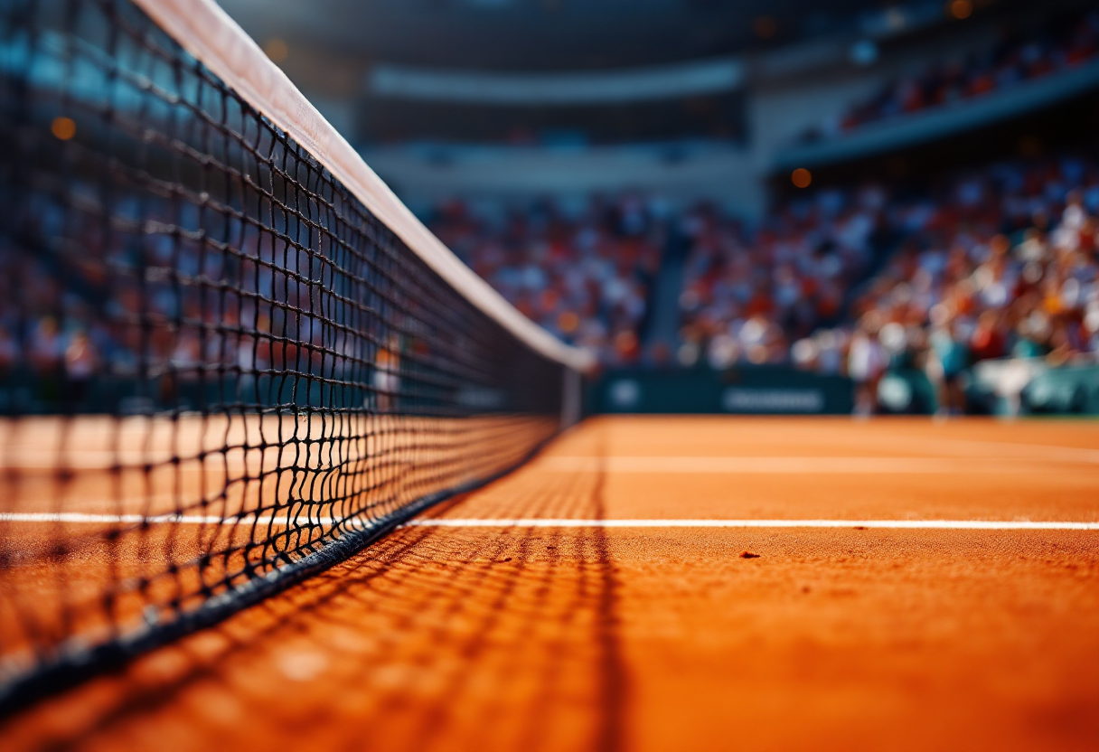 Jasmine Paolini durante il match al WTA 1000 di Indian Wells