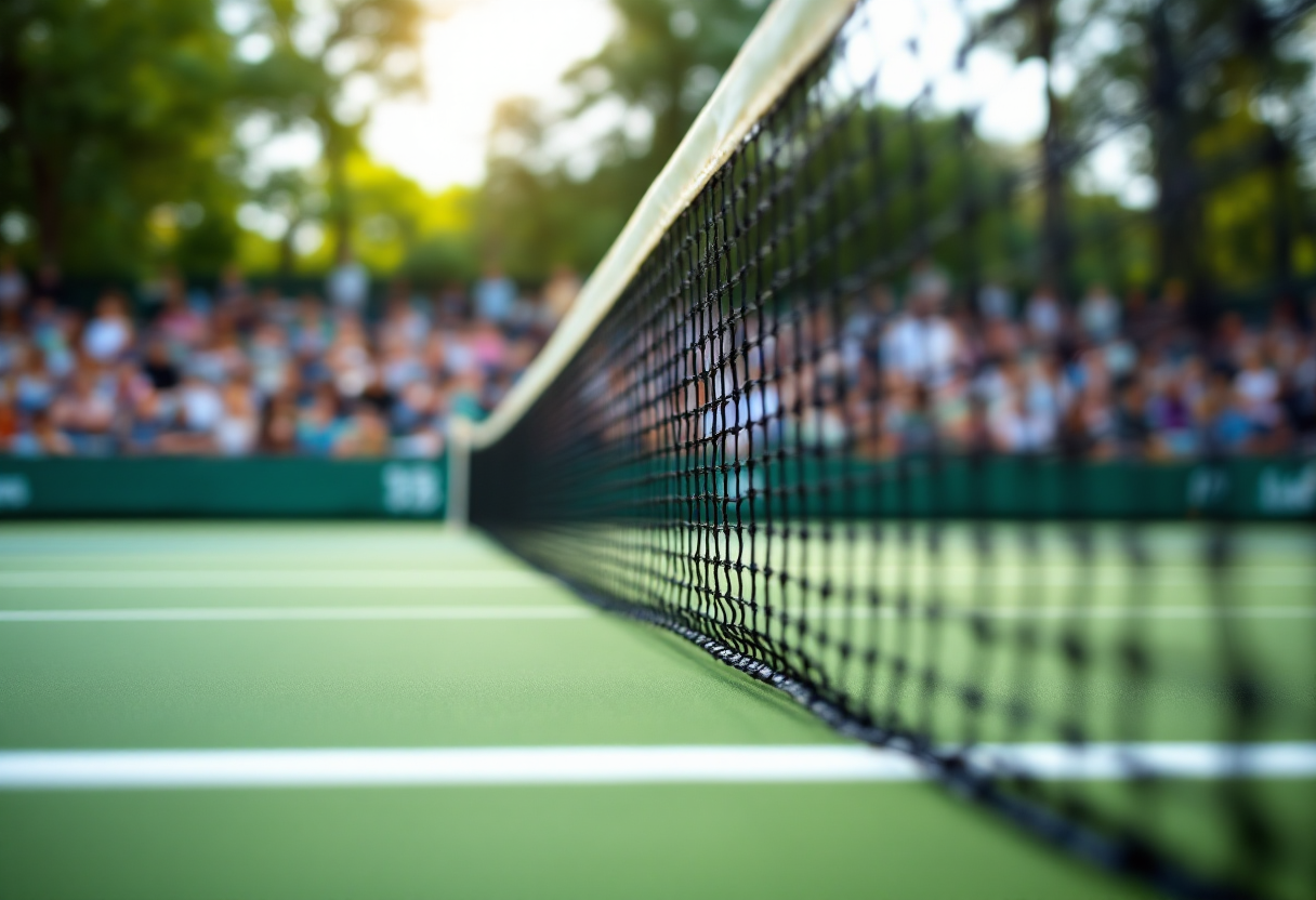 Tennisti italiani in azione alle qualificazioni di Indian Wells