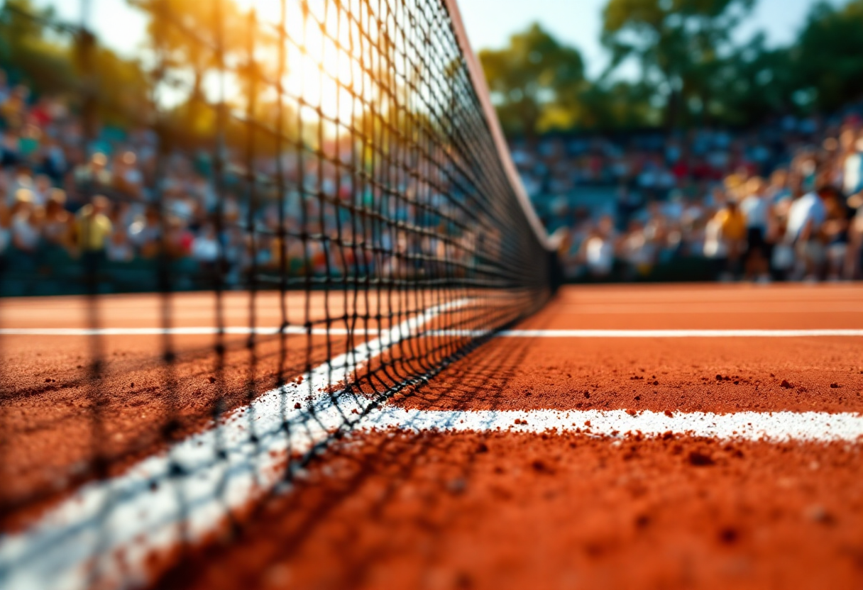 Daniil Medvedev in azione al Masters 1000 di Indian Wells