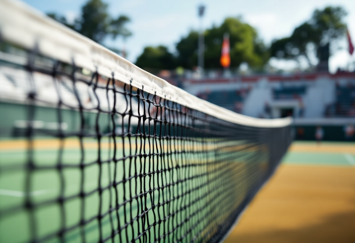 Giovani tennisti in allenamento al Milanino Sporting Club