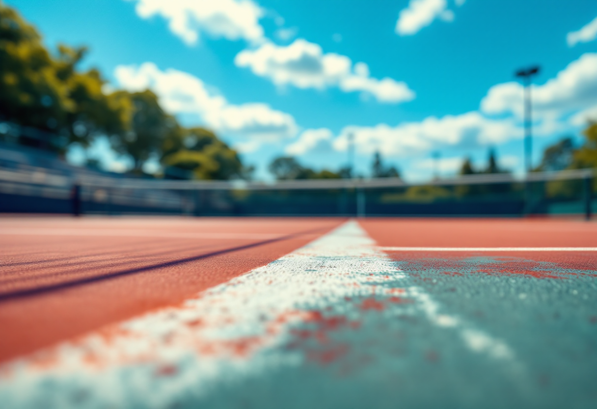 Tennisti italiani durante la Napoli Tennis Cup a Napoli