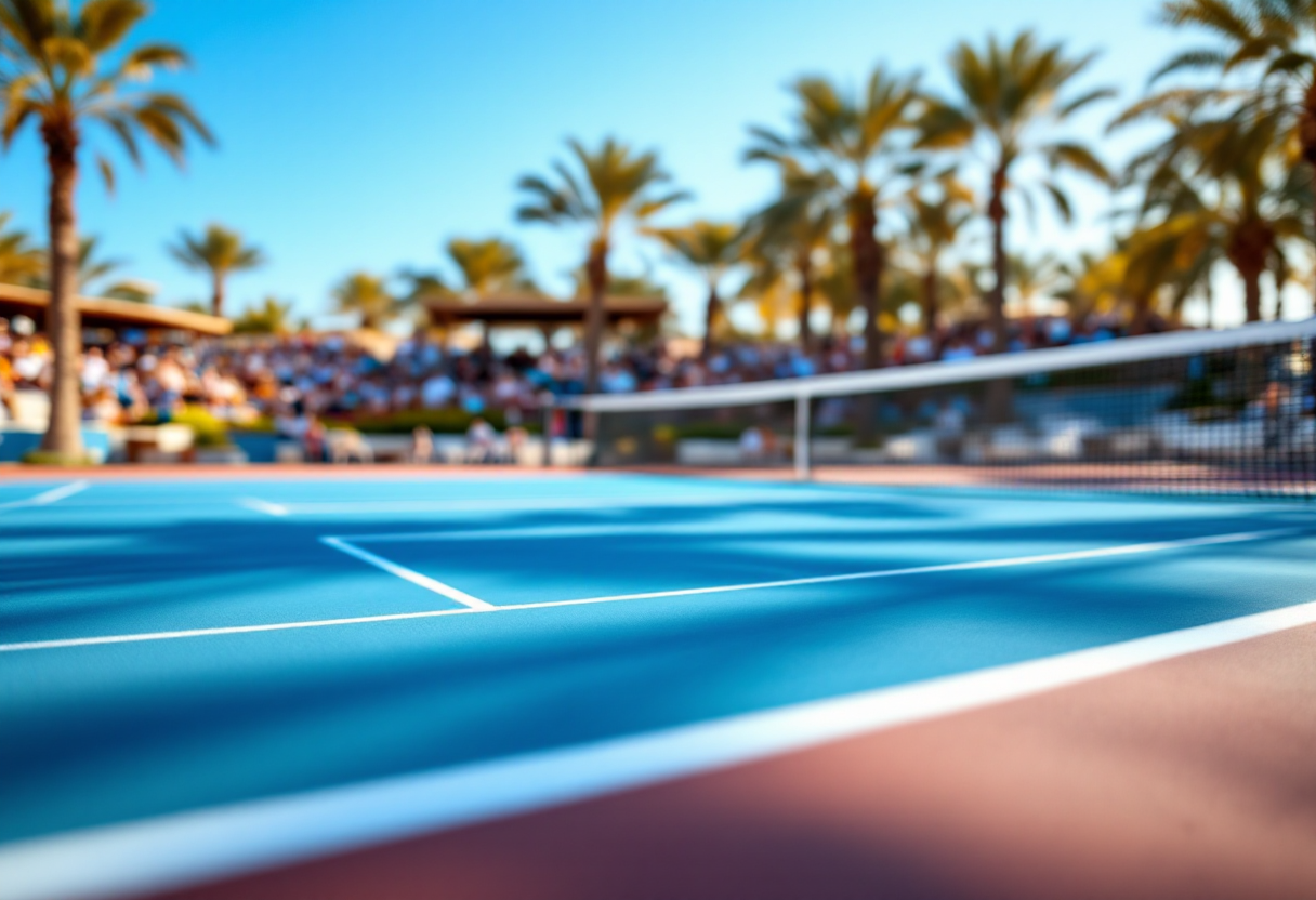 Giocatrici di tennis in azione al torneo di Sharm El Sheikh