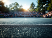 Giocatori di tennis durante il primo turno dei tornei