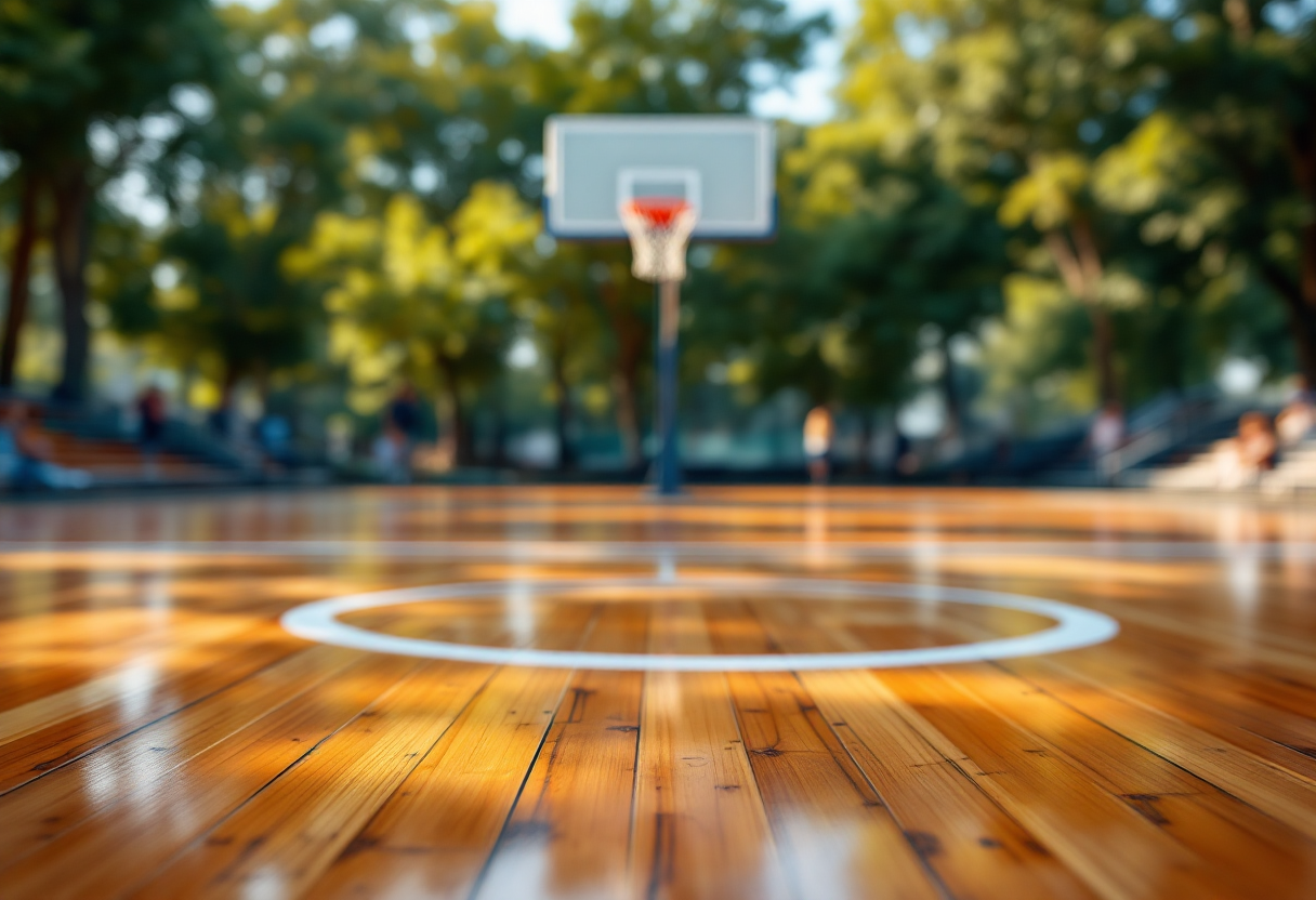 Logo di Reggio Revisioni e Basket Pool biancorosso