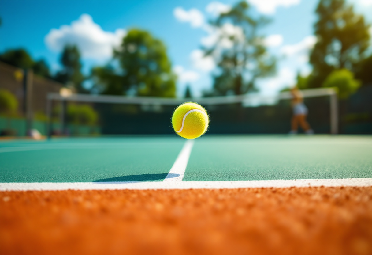 Giocatrici di tennis femminile in azione in Turchia