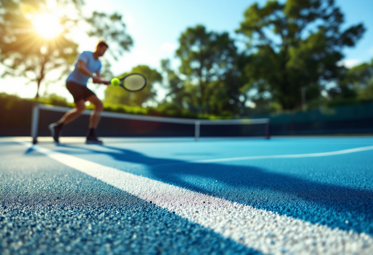 Partite di tennis in corso nei tornei internazionali di oggi