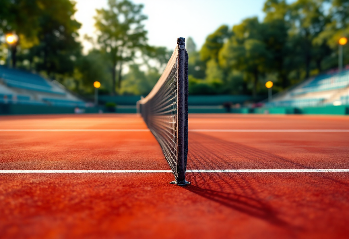 Giocatori di tennis in azione al torneo di Indian Wells