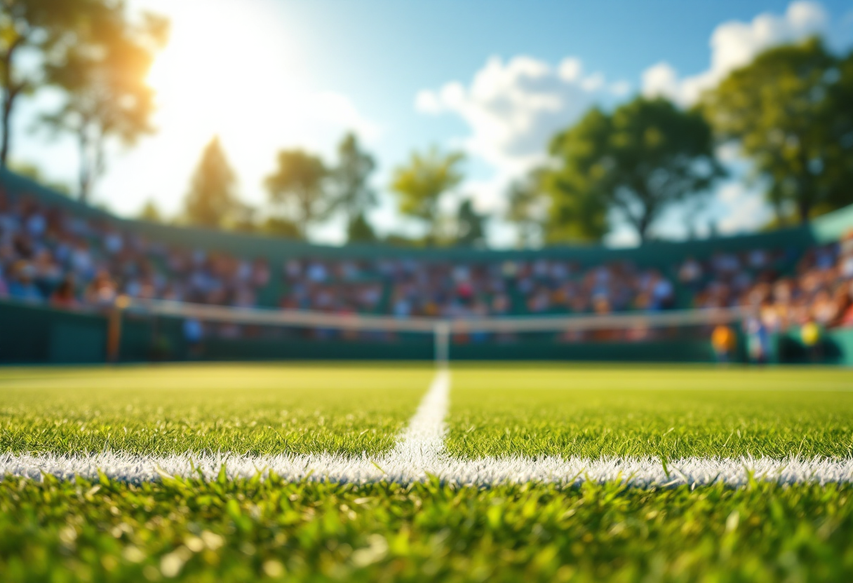 Giocatori di tennis in azione al torneo di Miami