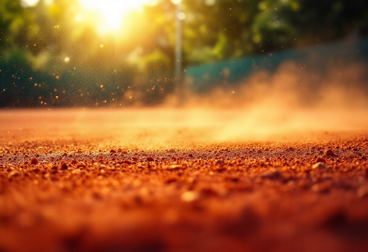 Giocatori di tennis in azione al torneo di Miami