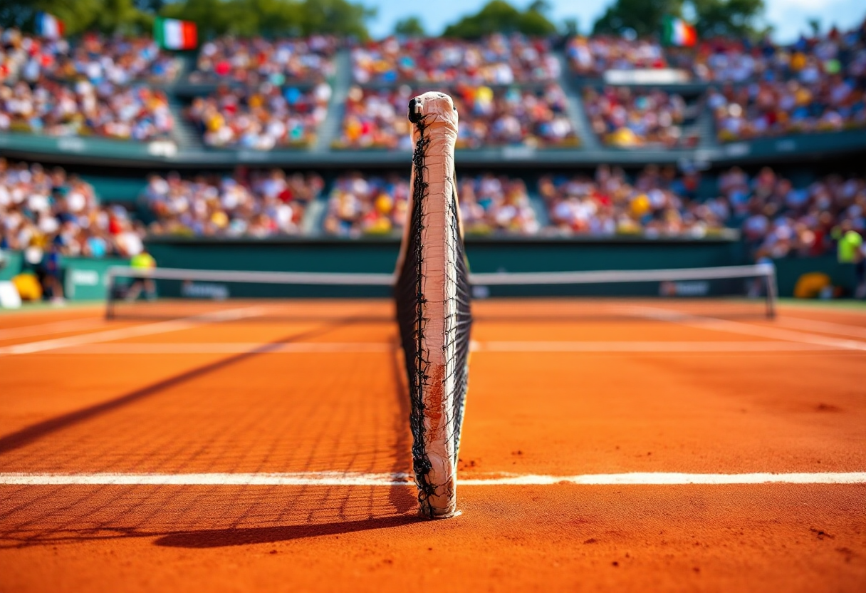 Stefanos Tsitsipas celebra la vittoria a Indian Wells