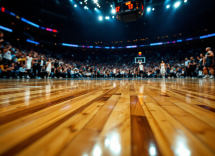 Virtus Bologna celebra la vittoria su Olimpia Milano